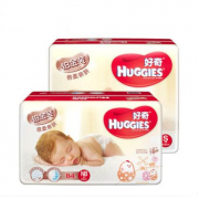 好奇（Huggies）  铂金装 倍柔亲肤纸尿裤 NB76片 2包装