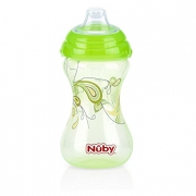 努比（Nuby）  NB10282 GR 咔嗒防漏饮嘴杯 300ml *3件