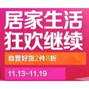 促销活动：京东商城 “居家生活，11狂欢继续” 大促