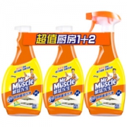 威猛先生 厨房重油污净 三包装（柠檬）500g+500g*2 厨房清洁剂 油烟机清洁剂 *2件