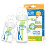 DrBrown's 布朗博士 WB0220-CH 爱宝选宽口玻璃奶瓶套装 （150ml+270ml） +凑单品