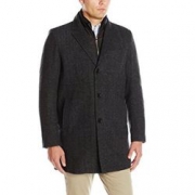 汤米·希尔费格（Tommy Hilfiger）  Wool Button 男士羊毛混纺大衣