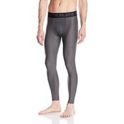 限L码、中亚Prime会员：UNDER ARMOUR 安德玛 HeatGear Armour 男士运动紧身长裤 *2件