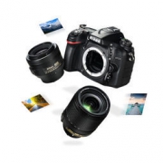 Nikon 尼康  D7100 单反双镜头套机（18-140mmf/3.5-5.6G 镜头 + DX 35mm f/1.8G自动对焦镜头）黑色