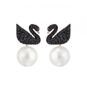 SWAROVSKI 施华洛世奇 黑天鹅耳钉