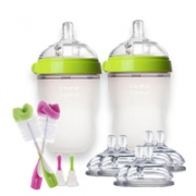 Comotomo 奶瓶奶嘴套装（250ml 奶瓶*2+奶嘴6个+奶瓶刷2个）