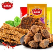 牛头牌 牛肉干+牛肉粒+牛毛条组合装 292g*4件