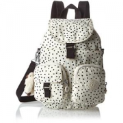 Kipling 大开眼界 女式 双肩背包 FIREFLY N K1310890Z00F 白底蓝点印花 22x14x31cm