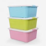 家乐铭品 塑料带盖收纳箱3只装​