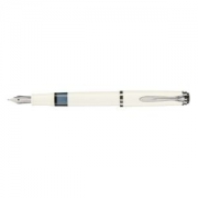 Pelikan 百利金 971853 活塞上墨钢笔 M205, F, 带包装盒, 白色