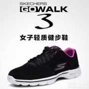 限Prime会员，SKECHERS 斯凯奇 Go Walk 3 女士真皮绑带健步鞋 14159 3色