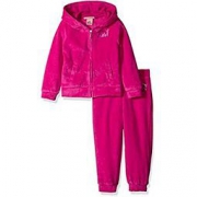 中亚Prime会员：Juicy Couture 橘滋 丝绒连帽女童外套+裤子套装