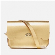 新低价！ THE CAMBRIDGE SATCHEL 女士真皮单肩云朵包 金色款