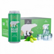哈尔博 熊牌清爽啤酒 500ml*24罐