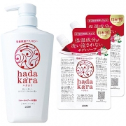 狮王 hadakara 保湿沐浴露 2款 480ML+2袋60ML体验装