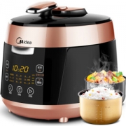 美的(Midea)电压力锅 一锅双胆 预约定时 WQS50B5 5L高压锅