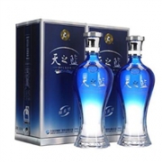 洋河 酒蓝色经典天之蓝42度375ml*2(送礼袋)