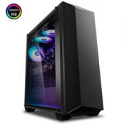 九州风神（DEEPCOOL）伯爵RGB水冷机箱 (17种RGB灯效/前置黑金面板/RGB按键调控/支持ATX主板360水冷）