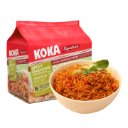 新加坡进口 KOKA方便面 辣味星洲炒面 85g*5 五连包