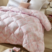 LOVO罗莱生活出品 被子被芯加大印花洋洋繁花冬被 220*240cm