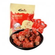 KINGWUU 休闲食品 肉干肉脯 精武鸭脖子休闲颗粒装零食230g *18件