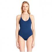 网络双十一！Dolce Vita Solid One Piece Cross 女士连体泳衣
