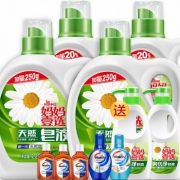 妈妈壹选 天然皂液去油去污清洁洗衣液11件量贩套装