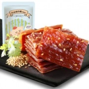 良品铺子 风味猪肉脯芝麻味 肉干肉脯 零食特产小吃200g（买1送1，折7.95元1件）