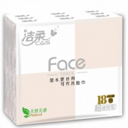 C&S 洁柔 Face系列加厚4层面巾纸6片*18包无香*2件