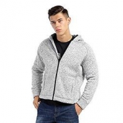 IZOD 男式纯色拉链帽衫 A91173MT001