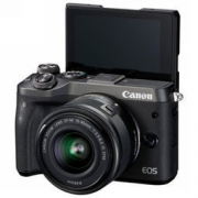 Canon 佳能 EOS M6 无反相机套机 （15-45）黑色
