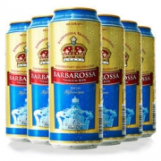 德国进口Barbarossa 凯尔特人 小麦啤酒500ml*6听 精酿醇香 回味甘爽