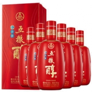 五粮液 五粮醇 红淡雅（升级版）50度浓香型白酒 500ml*6瓶