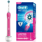 欧乐B（Oral-B）   Pro 2000 樱花粉限量版3D电动牙刷