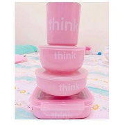新乐宝贝（Thinkbaby）     婴幼儿不锈钢餐具4件套