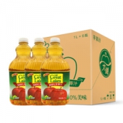 大湖饮料 100%果汁 苹果汁 1L×6瓶 *2件