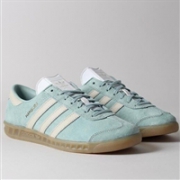限6.5US码！Adidas 阿迪达斯Originals Hamburg 女款经典复古休闲鞋 淡水蓝色