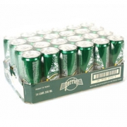 历史低价：perrier 巴黎水 气泡矿泉水 罐装 330ML*24瓶/箱 *4件