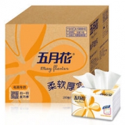 22点：May Flower 五月花 抽纸 纯厚经典2层180抽面巾纸*18包
