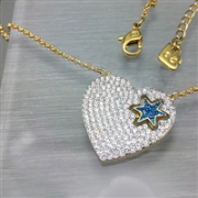 SWAROVSKI 5273328 金色心形仿水晶项链，