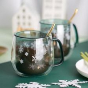 圣诞快乐：SnowWish雪愿 双层玻璃杯