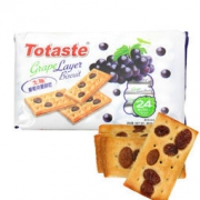 Totaste 土斯   葡萄味夹层饼干 休闲零食蛋糕甜点心 360g *5件