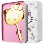 HELLO KITTY凯蒂猫 金色金属手柄化妆镜