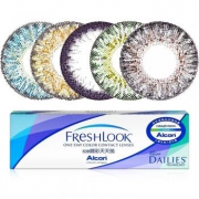爱尔康 视康Freshlook睛彩天天抛彩色隐形眼镜10片装