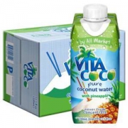 唯他可可（Vita Coco）天然椰子水饮料330ml×12瓶箱（菠萝味） *2件