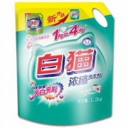 白猫新浓缩洗衣粉1.2kg*2件