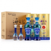 洋河蓝色经典 尊享套装 （海之蓝 42度 480ml*2瓶+梦之蓝M1 45度 100ml*2瓶+海之蓝礼品袋1支）