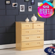 亿宸贵苏实木多功能抽屉斗柜(原木款 五斗)