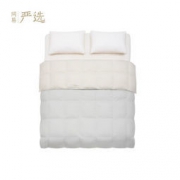 网易严选 升级款柔软保暖羽绒被 双人被 200*230cm 白色750g