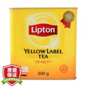 立顿（Lipton） 茶叶 红茶  黄牌精选红茶罐装 500g